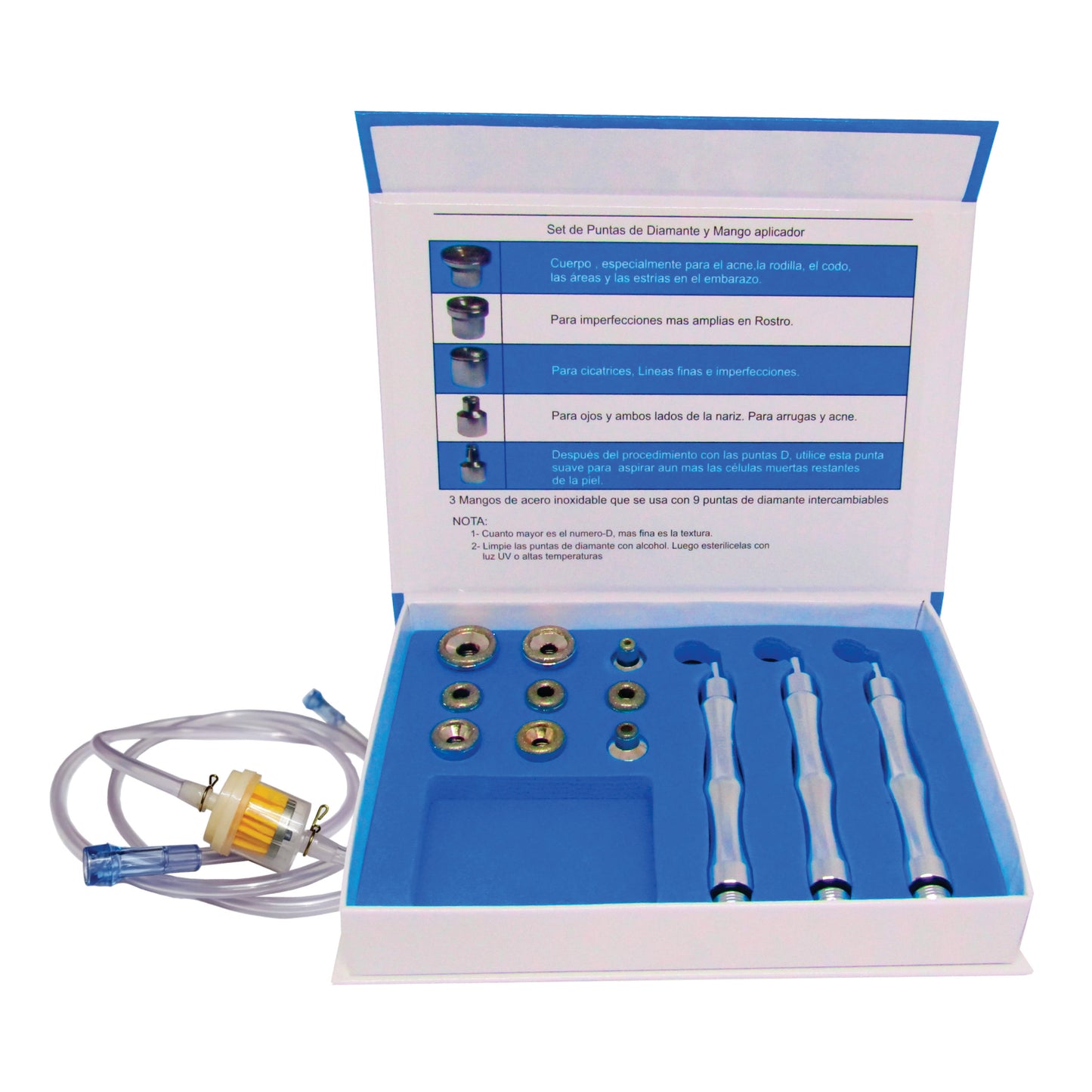 Microdermoabrasión Kit De Puntas Diamante VitalTronic KP9