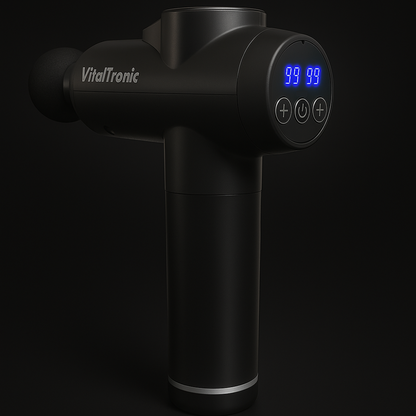 Pistola Masajeadora Inalambrica Pro 99 Niveles de Intensidad VT-VGP8 VitalTronic