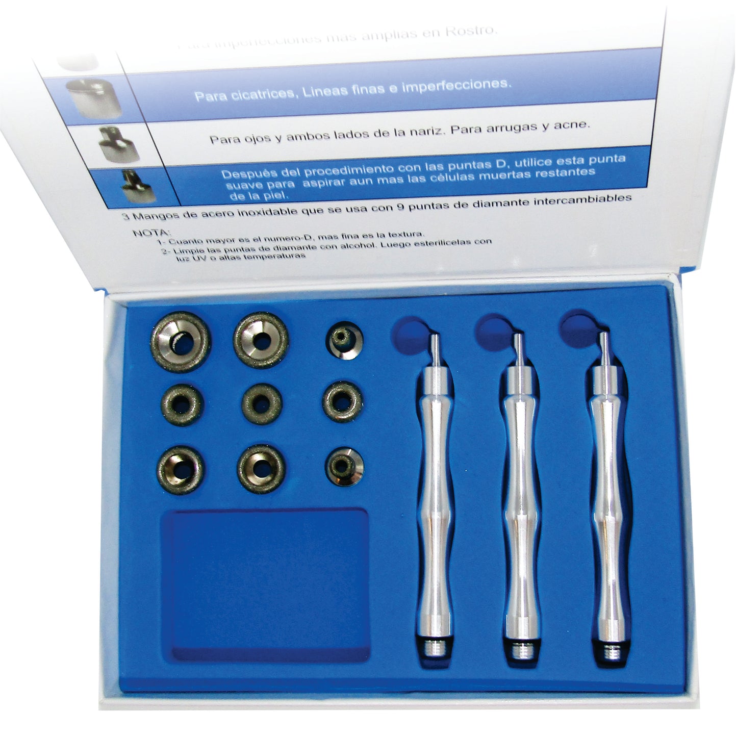 Microdermoabrasión Kit De Puntas Diamante VitalTronic KP9
