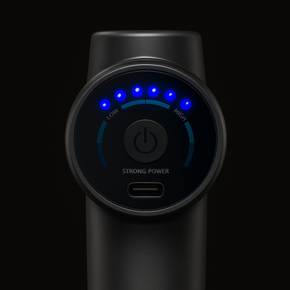 Pistola Masajeadora Inalambrica 6 Niveles VitalGun VT-VG4 VitalTronic