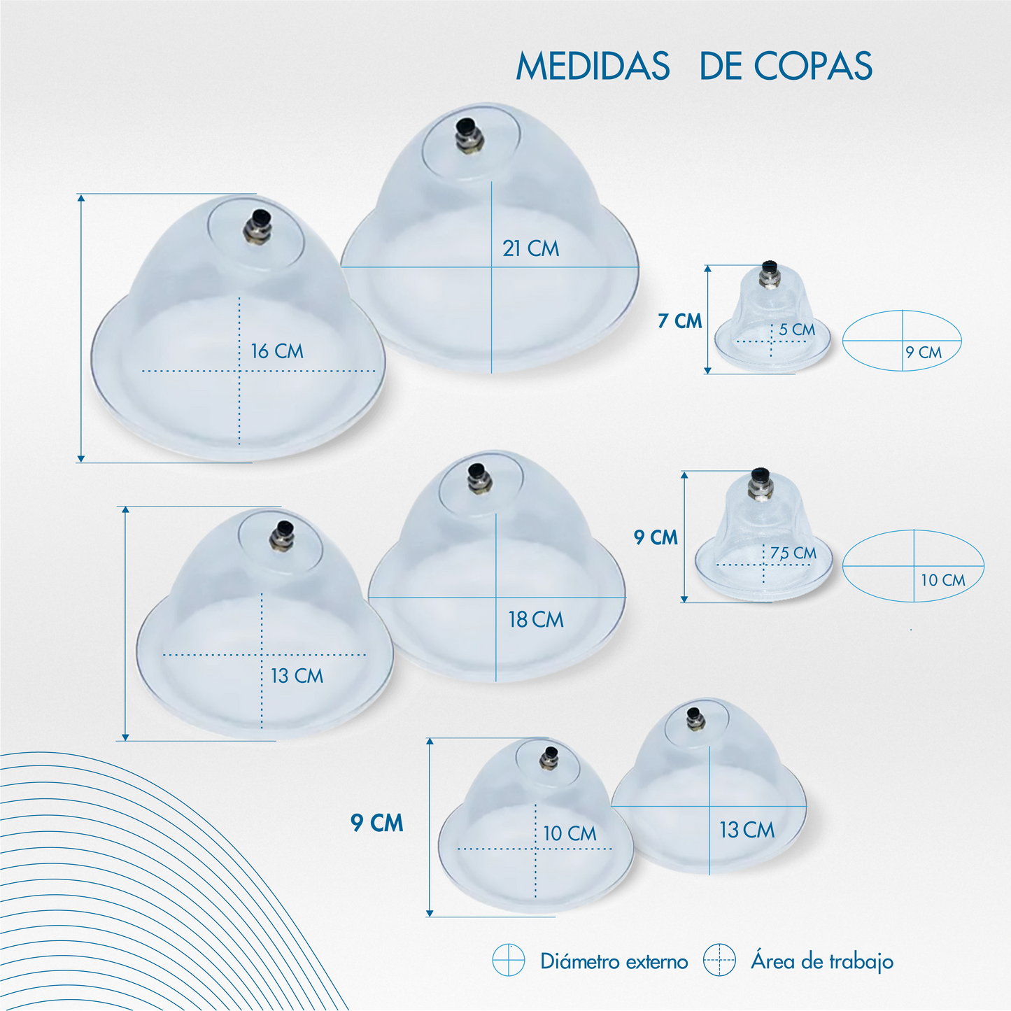 Equipo Vacumterapia x8 Copas + Microdermoabrasión
